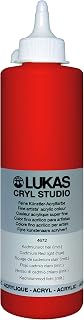 Artists Paint High Pigment Concentration Paint - 500 ml Bottle - Cadmium Red Light Hue