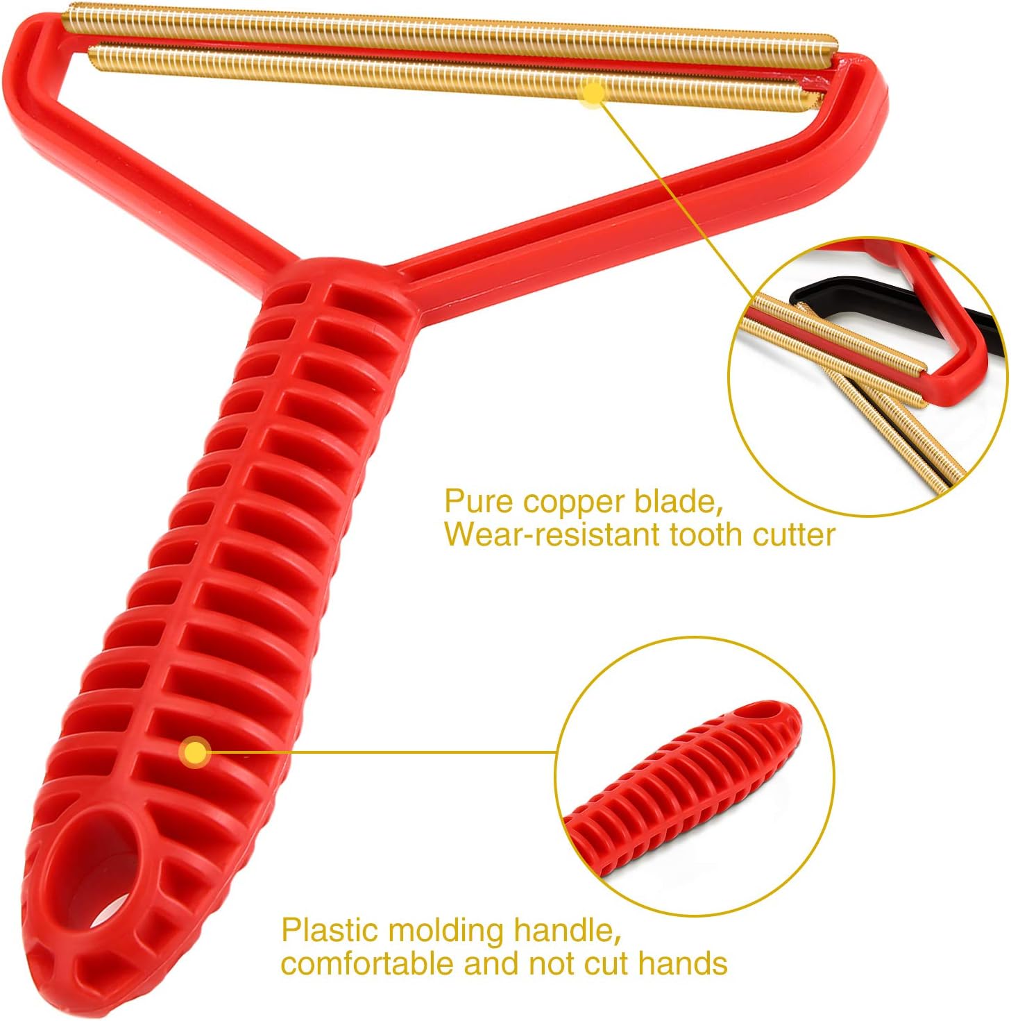 CAMTOA Portable Lint Remover,2 Pack Clothes Fuzz Shaver-Reusable Double Sided Lint Remover Travel Brush for Removing Lint Pet Hair Dust in Clothes and Furniture: Kitchen & Dining