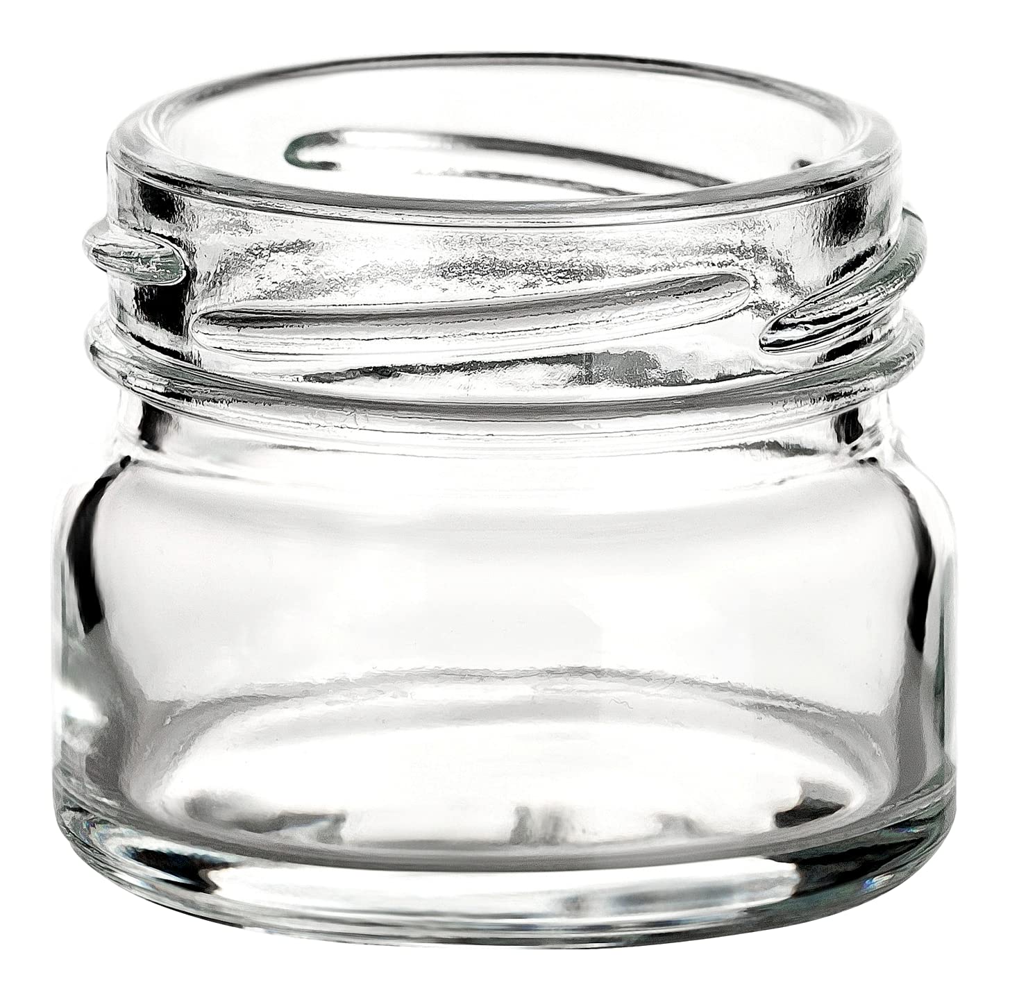 Gouveo Set di 48 Mini Vasetti per Conserva 30 ml con Coperchio a Vite Oro - Rotondi per Conserve, Marmellata, Spezie (EGR030G)