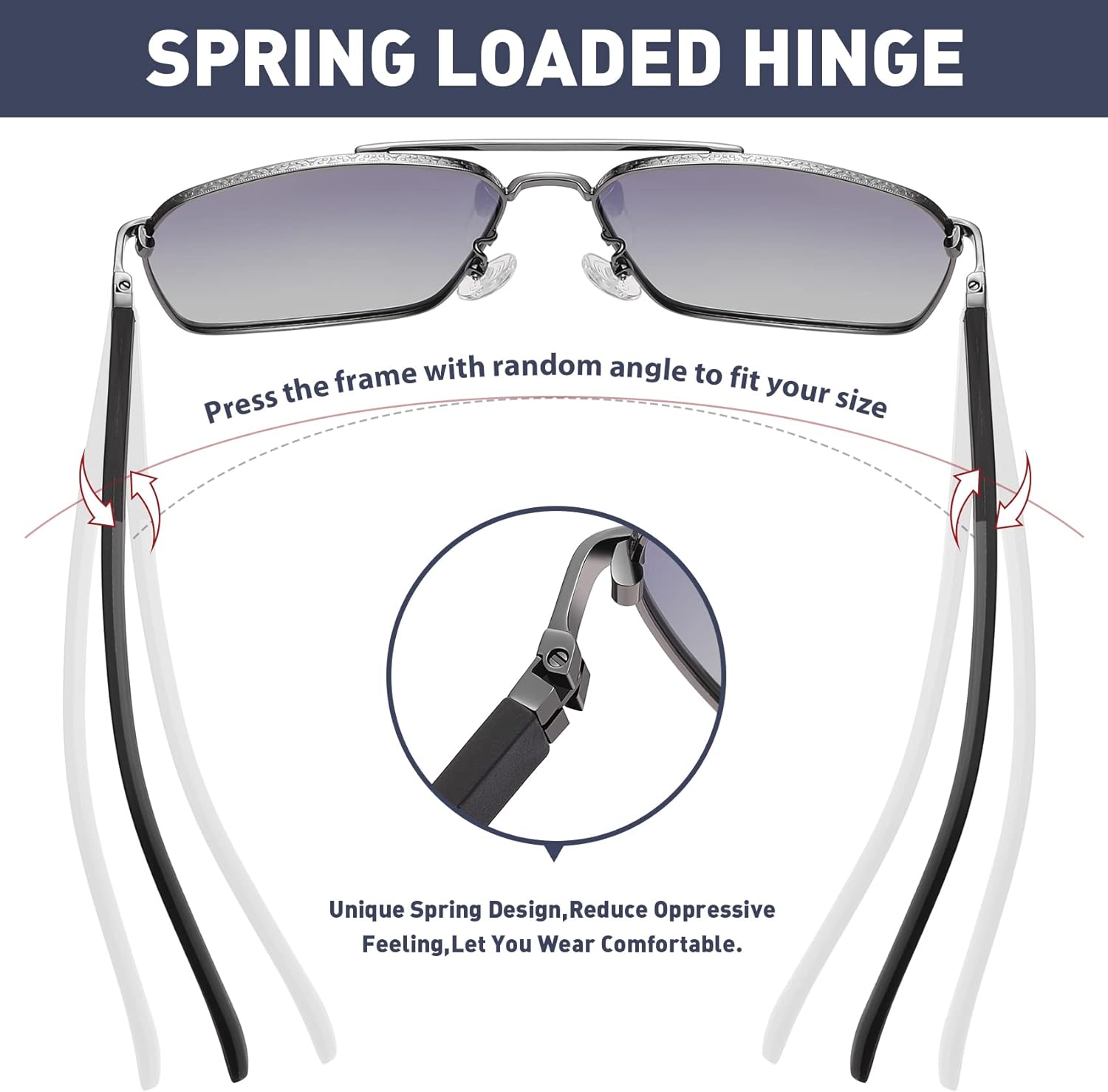 Sunglasses for Men Women Trendy Polarized Sunglasses UV400 Fashion SunGlasses Aviator Sunglasses for Driving Fishing - Image 4