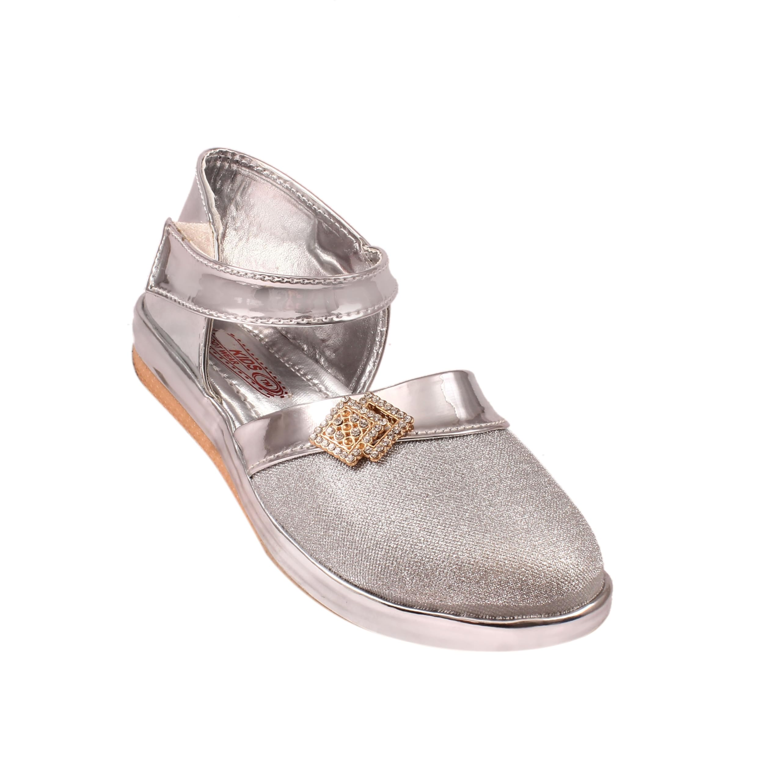 RGK BUNTTOO Shining Mary Jane Shoes Slippers BOOTTIES MOJARIS Bellies for Girls of 3 Years | 4 Years | 5 Years | 6 Years | 7 Years | 8 Years | 9 Years (GREY, UK Footwear Size System, Little Kid, Women, Numeric, Medium, 10) (B0DDYZL6P6) Amazon Price History, Amazon Price Tracker
