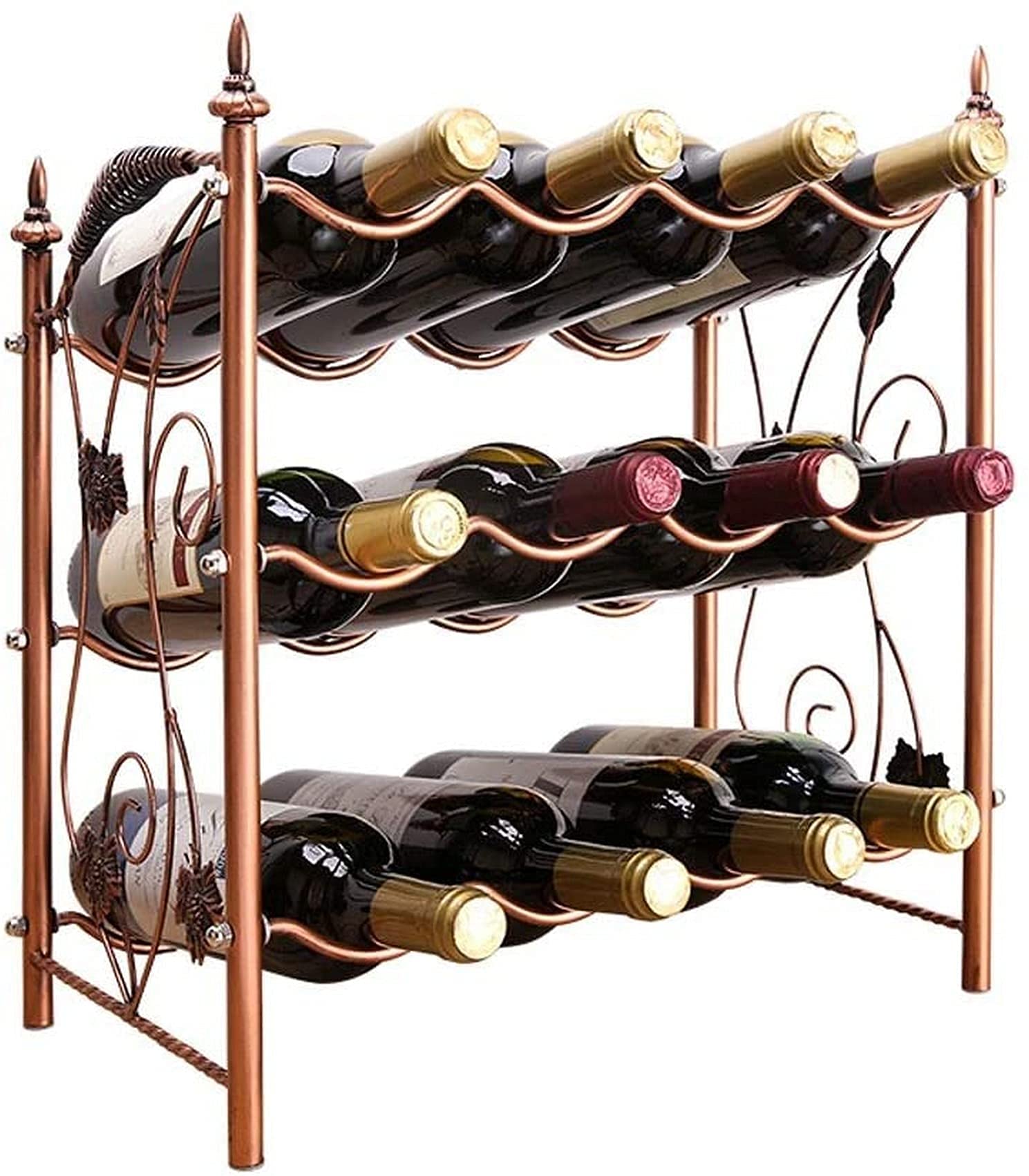 Support de casier à vin en fer forgé pour éviter le désordre et ranger vos verres