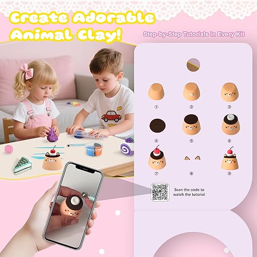 Miniatura 3 de Arcilla seca al aire para niños, kit de arcilla de modelado,