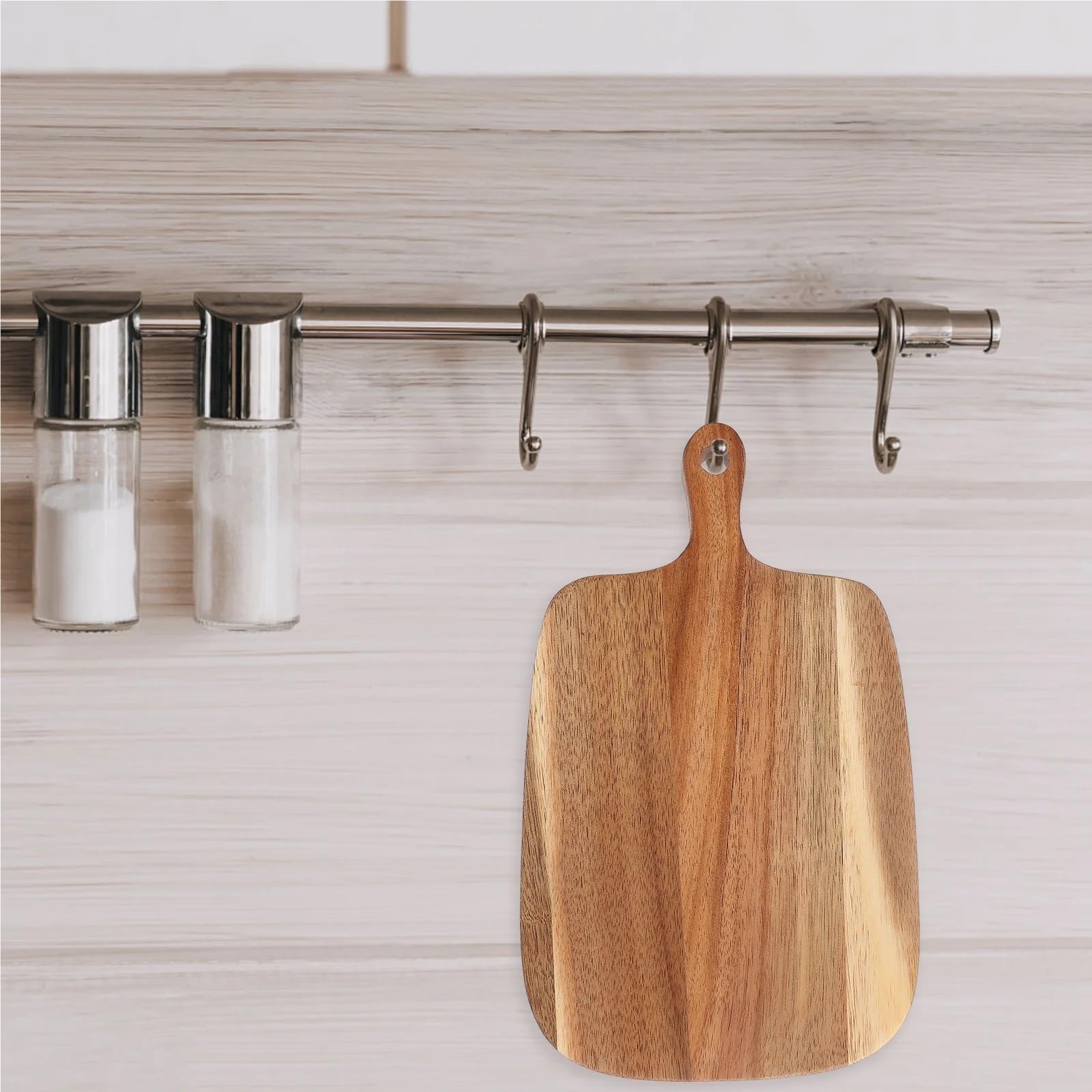 Plateau à fromage et plateau à pizza en bois d'acacia 26,5 x 16,1 cm - Plateau de service pour charcuterie - Idéal pour le fromage, la pizza, les apéritifs et la climatisation