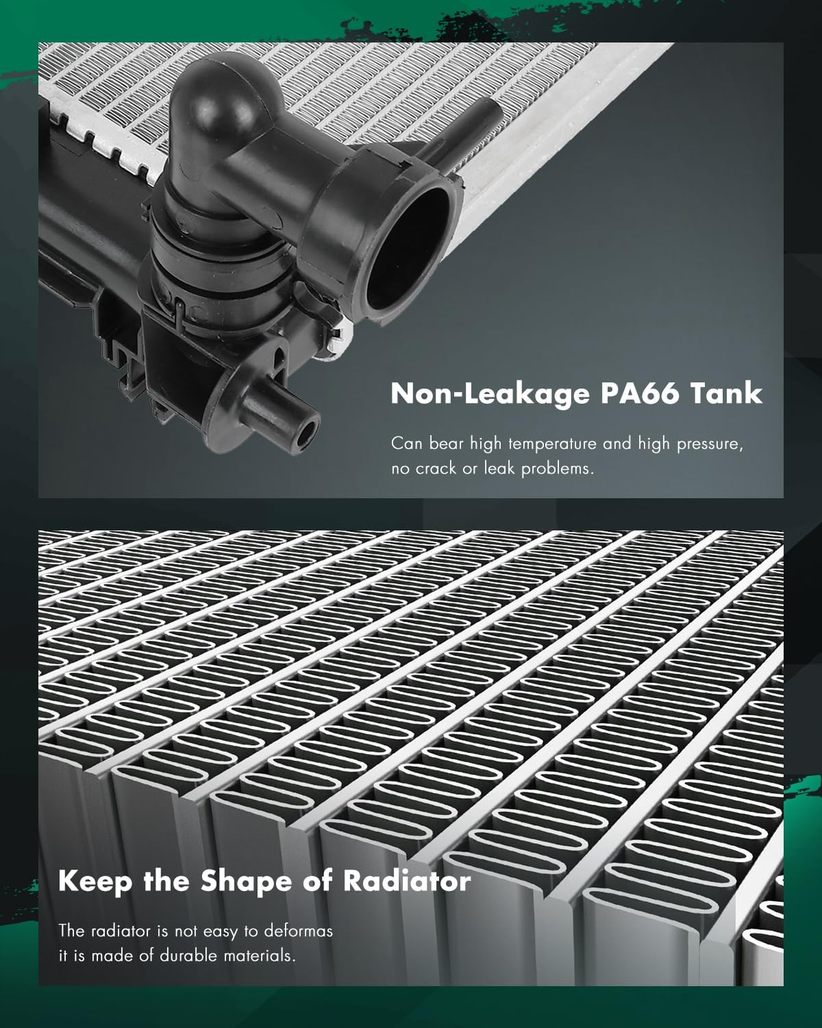 SCITOO Engine Cooling Radiator Assembly Compatible with Hyundai Sonata 2015 2016 2017 2018 2019, Replaces# 13457