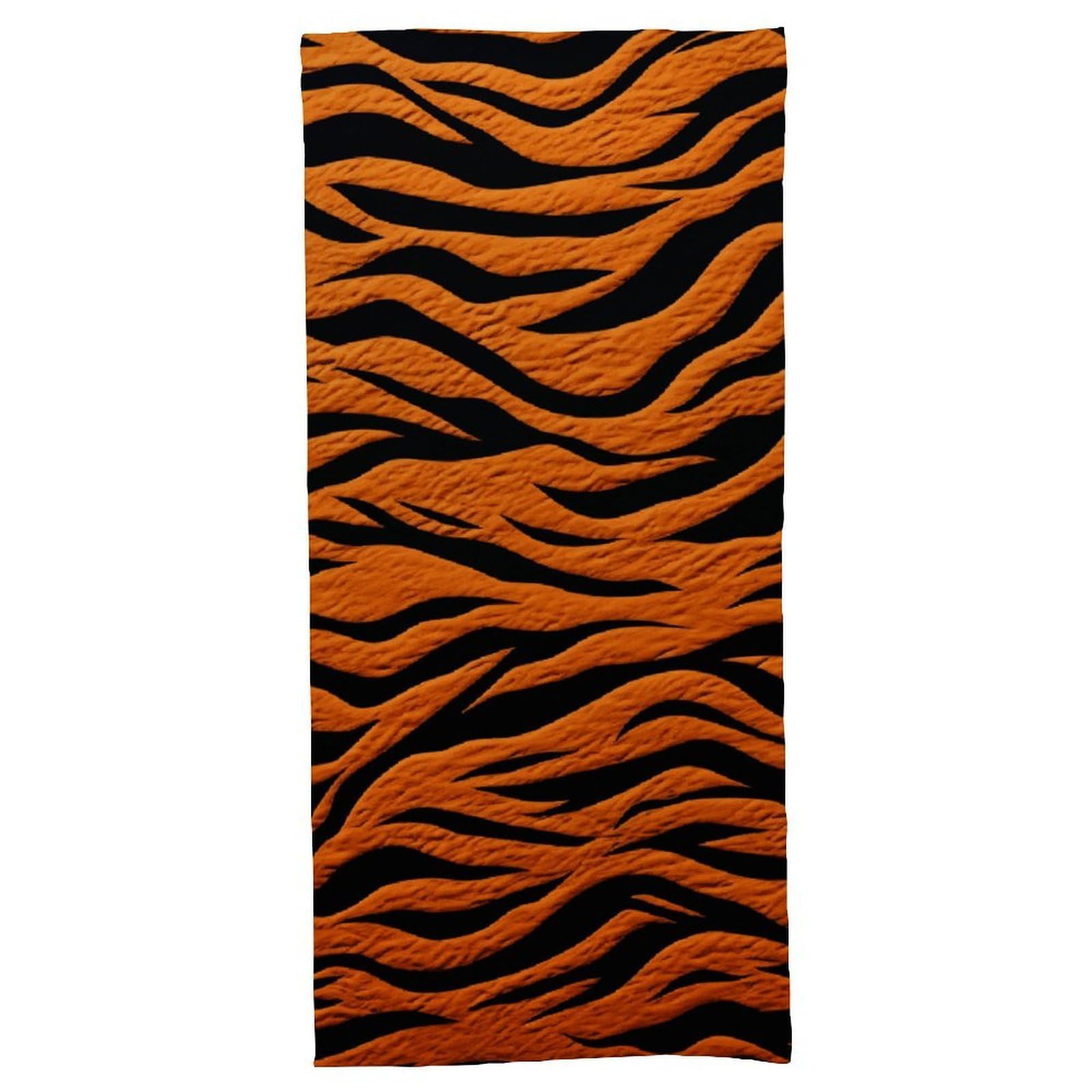 VstaDank Tiger Stripes Orange Bath Towel, Luxury Quick-Dry Beach Towel, Soft Absorbent Home Shower Towel 70 X 140 Cm, Suitable for Travel, Beaches, and Gyms, Resistant to Fading, Odorless