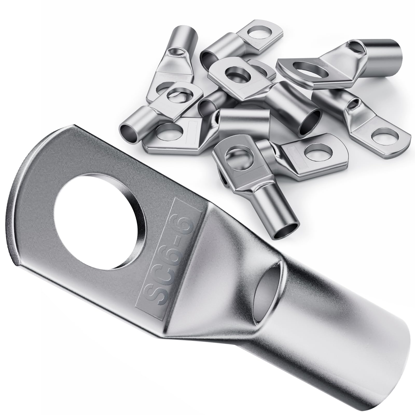 Set Capicorda Per Cavi 25mm² M6 - 15 Pezzi In Rame Per Batterie Auto - Foto 10