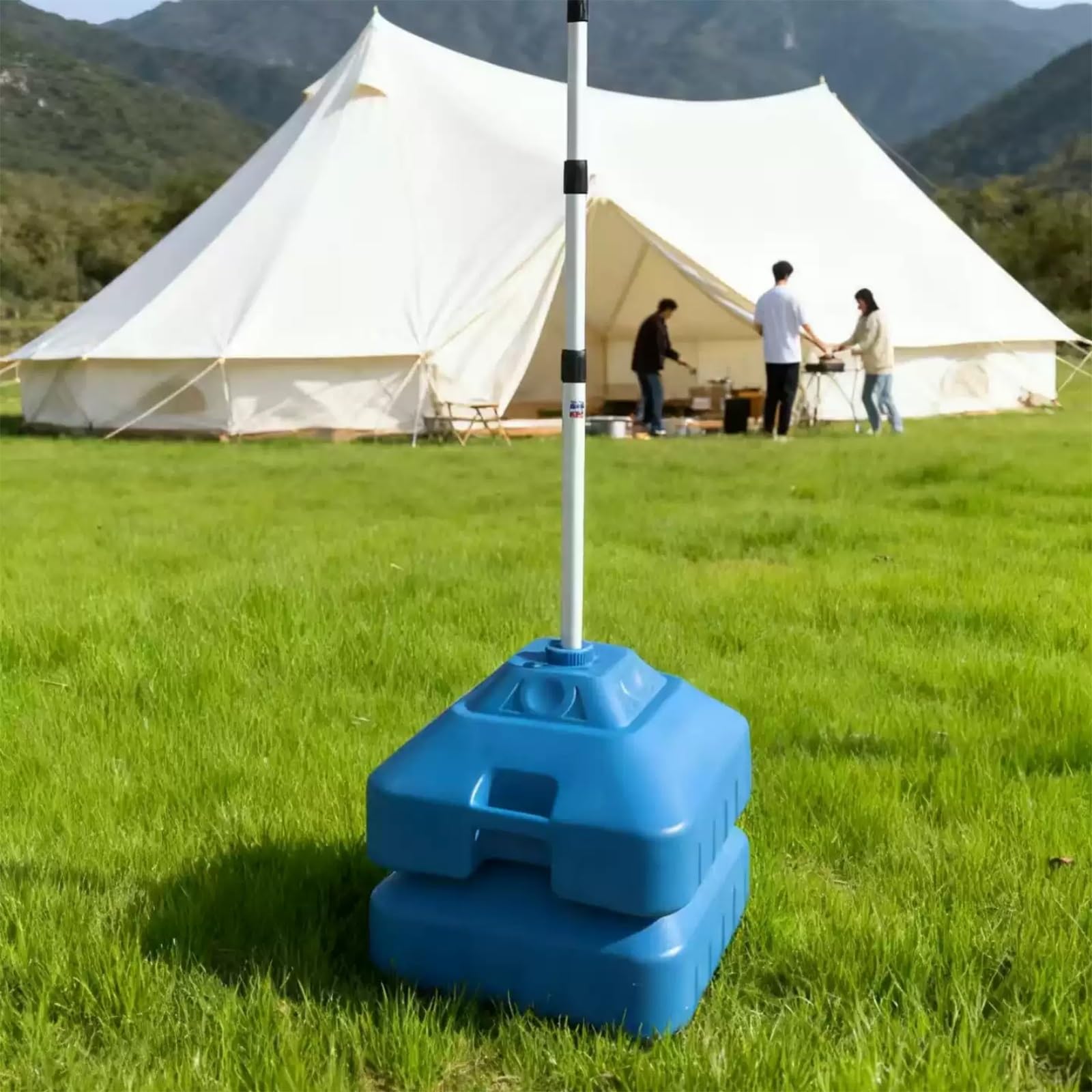 Postes telescópicos de soporte para toldo, capacidad de peso de 60 kg, patas de altura ajustable para jardín, poste ligero y portátil