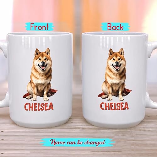 Miniatura 39 de Taza de cerámica personalizada para perros Chow Chow Chow, taza de café con nombre personalizado Chow Chow, regalos para los amantes de los perros