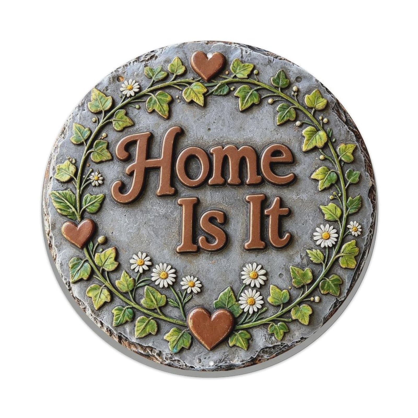 Home Is Where The Heart Is Metal Tin Sign Plaque