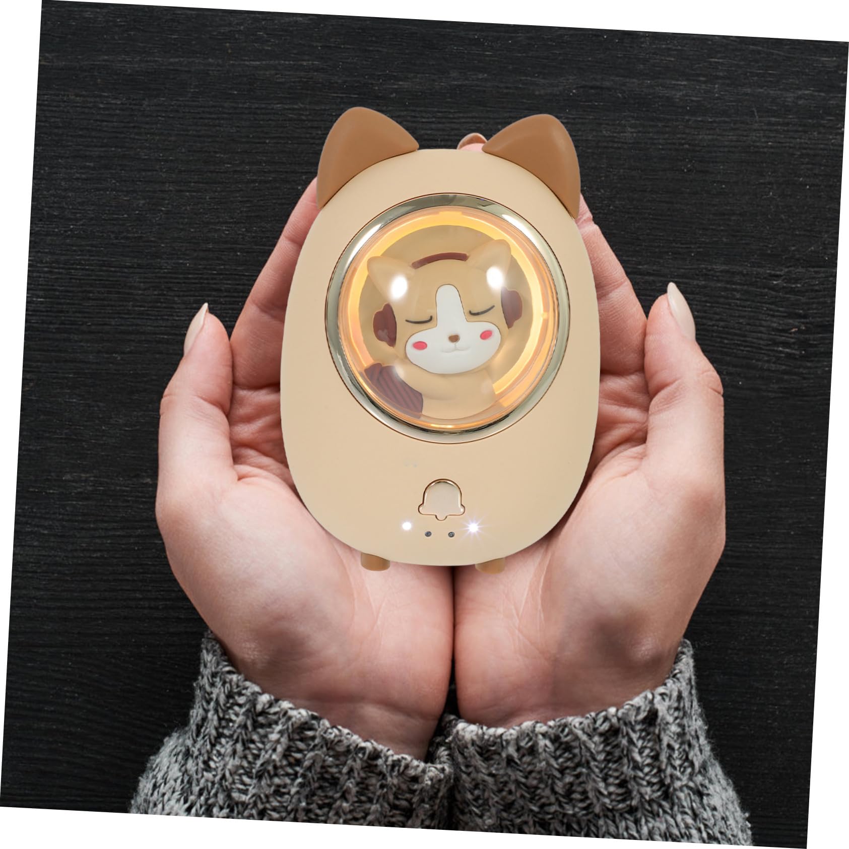 KOMBIUDA Scaldamani Ricaricabile Usb Mini Scaldamani Portatile Forma Di Cartone Animato Riutilizzabili Batteria Interna Di Grande Capacità