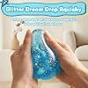 Dream Squishy Drop, Water Drops Fidget Stress Ball, Soft Ice Cube Gumdrop Squishies Malt Sugar Squeeze Sensory Balls for Relief Anxiety (Blue)
