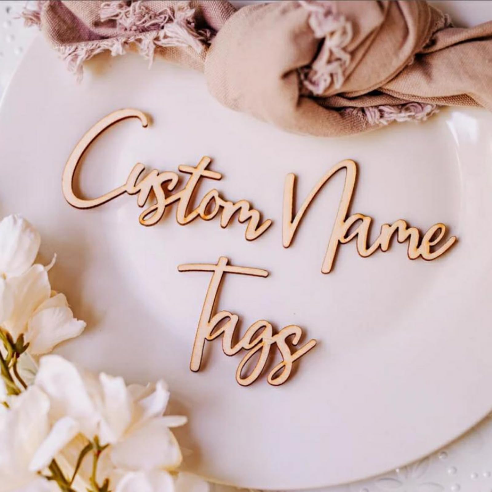 Targhette personalizzate per matrimoni, segnaposto, targhette personalizzate in legno, nome dei luoghi, etichette per nome degli ospiti, festa di compleanno (70 pezzi)