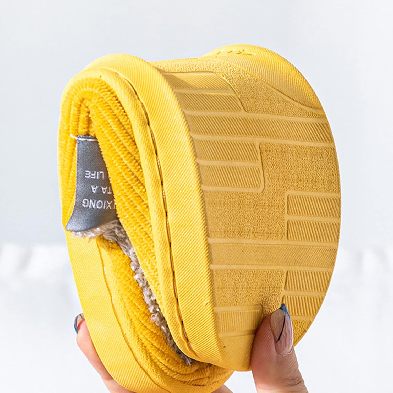 [JUNENTER] レディース ソフトスリッパ ピンク サイズ 10 幅広 ふわふわ プラッシュ アーチサポート メモリーフォーム