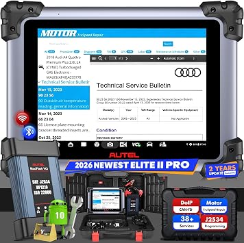 Autel MaxiSys Elite II PRO Scanner, 2026 2-Year Free Update [$2590] Elite 2 PRO, J2534 Programming Coding as MSUltra MS919 MS909 UP of MK908P, Motor TruSpeed, 40+ Reset, 3K+ Bidirectional, DoIP CAN FD