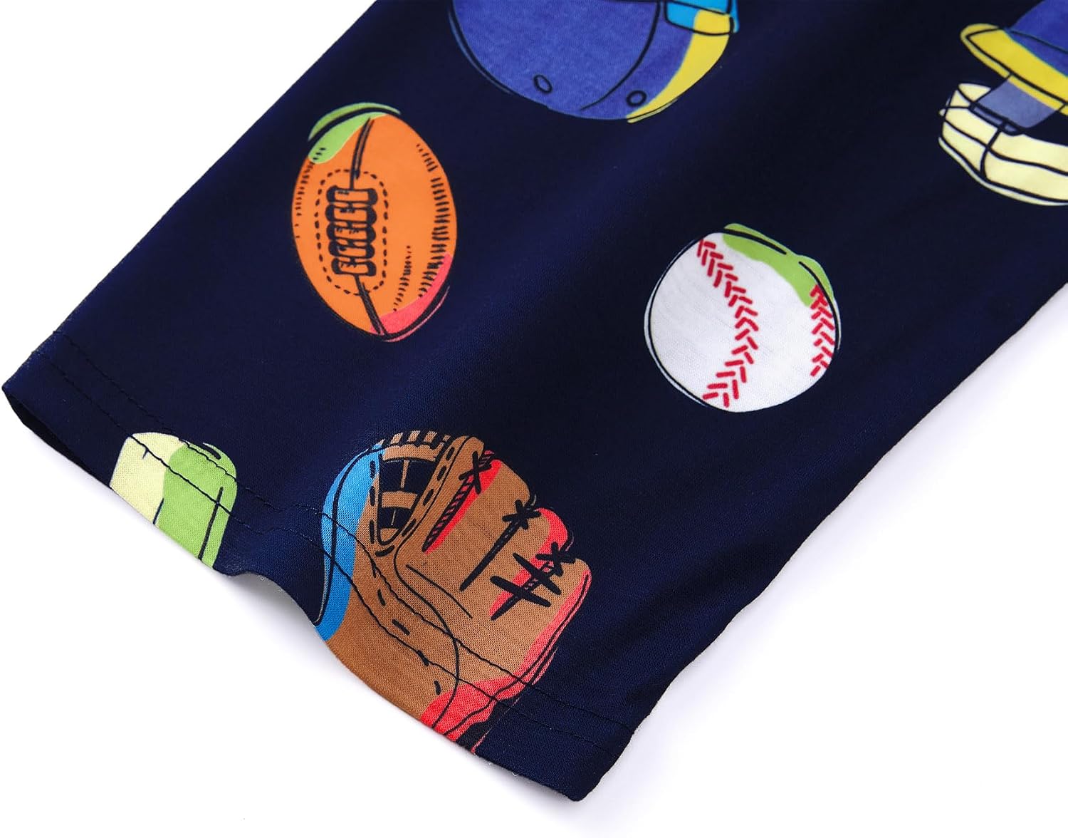 Tebbis Boys Comfy Fun Print Short Sleeve & Pants Pajama Set Sizes 6-18