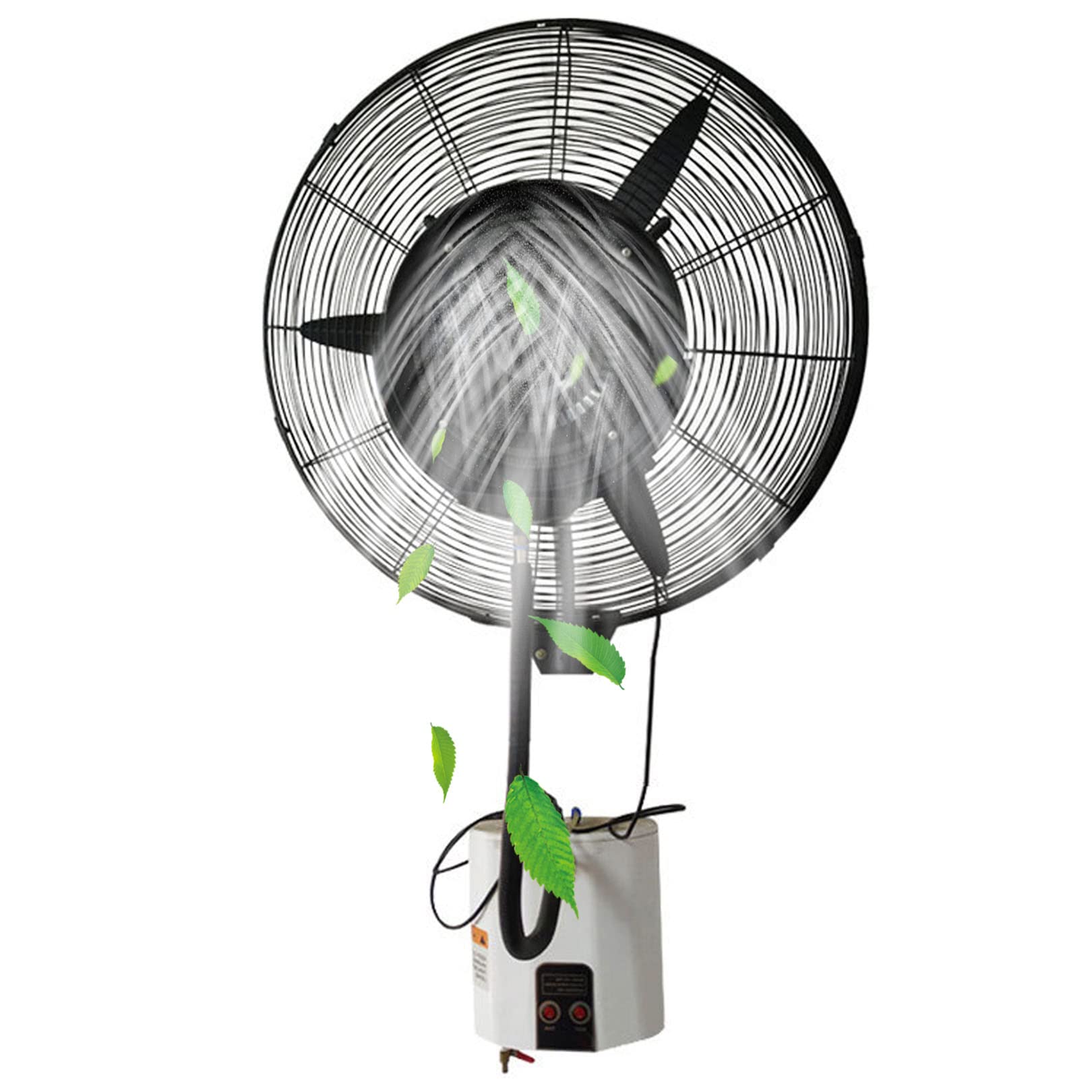 asdchZen Oscillating Misting Fan, 3-Speed Wall Mounted Cooling Fan, Waterproof Spray Fan For Outdoor Patio, Restaurant, 31.9In,81cm/31.9in