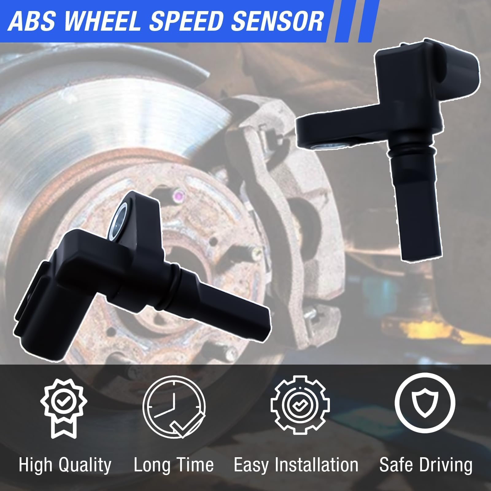 HHGKPVX ABS Wheel Speed Sensor Front Rear Left Right Compatible