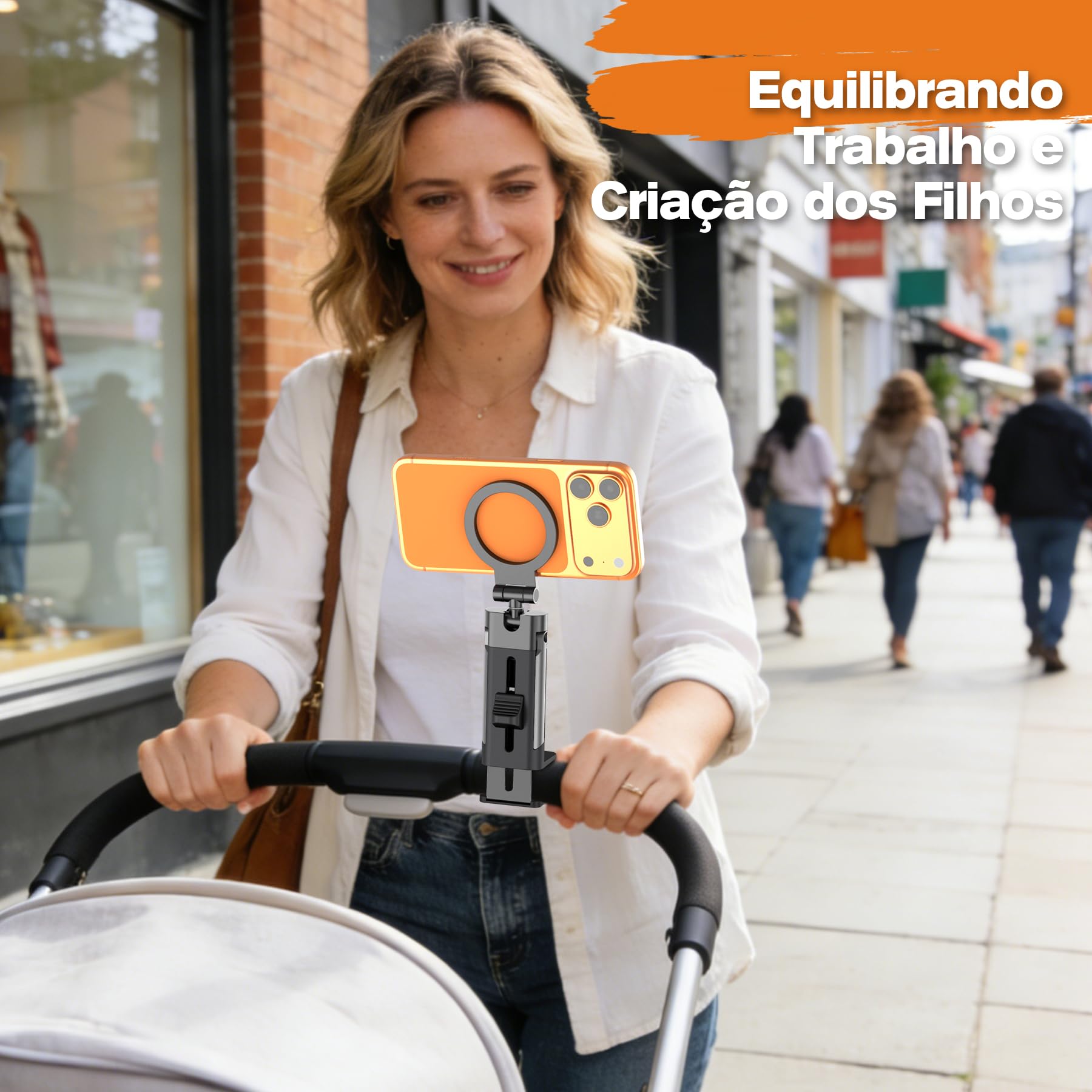 Soporte para teléfono de viaje, clip 2 en 1 y soporte de trípode, soporte magnético para teléfono para avión, escritorio, equipaje, compatible con iPhone 13-17 Series, teléfonos Android (anillo