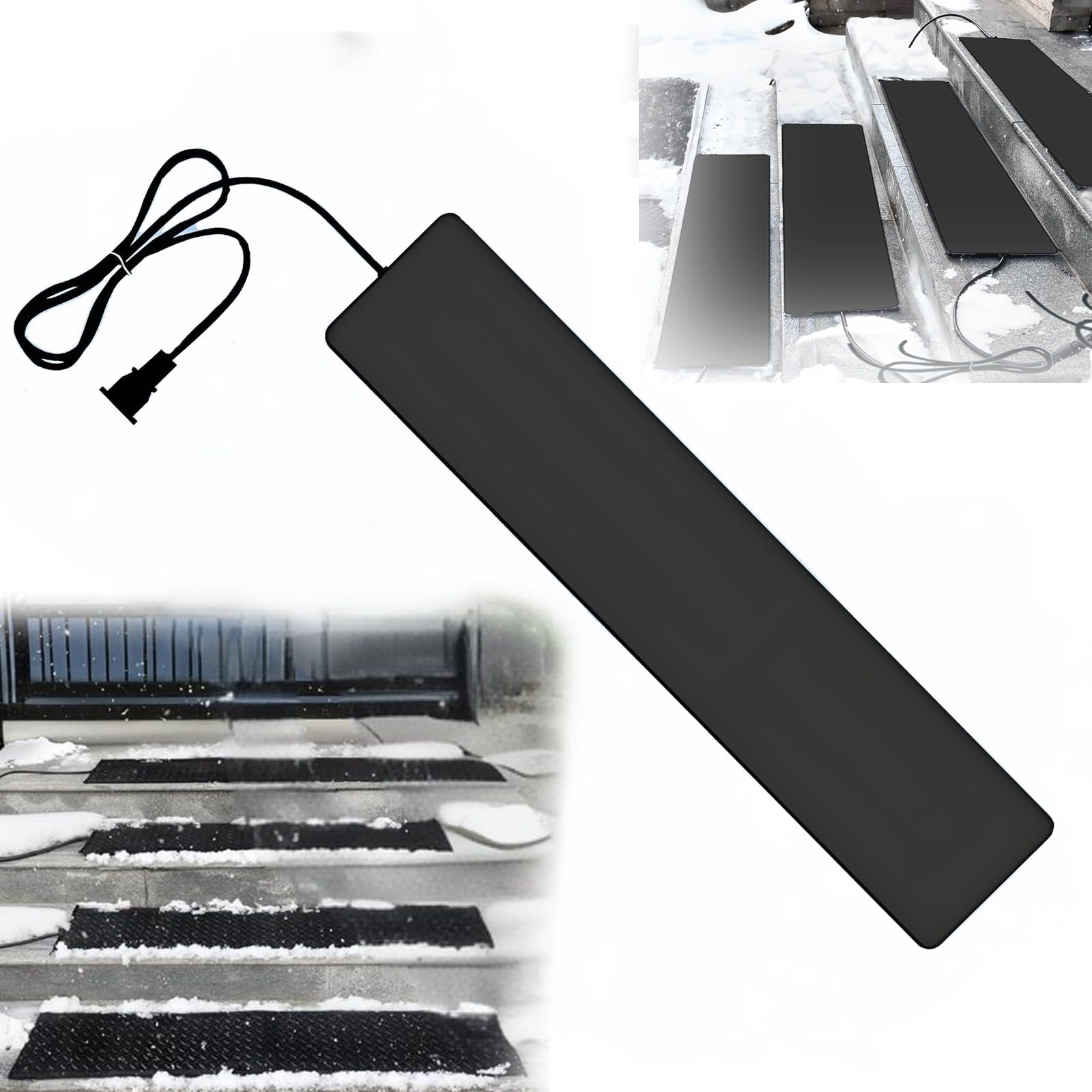 Tapis chauffant d'extérieur pour faire fondre la neige, antidérapant, durable pour un déneigement efficace et une résistance aux basses températures