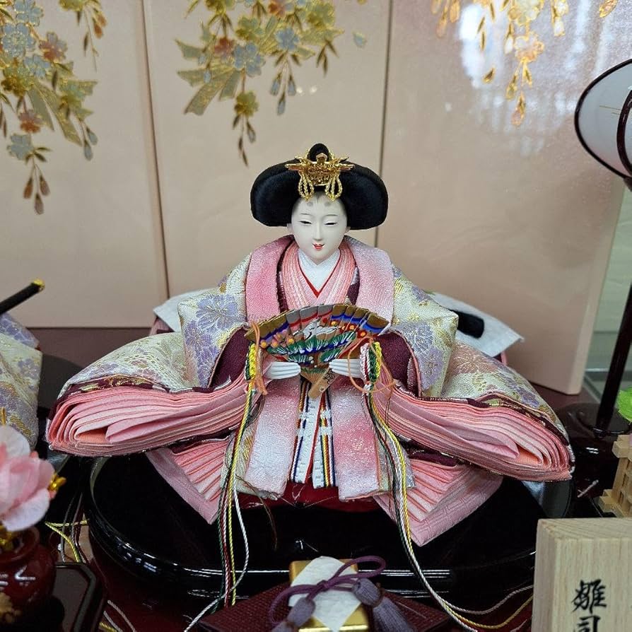 【希少レア】 京都西陣織　十二単衣　大上輝秀　雛司彩月　ひな祭り 雛人形 飾り Amazon | 雛人形 親王飾り 高級 長月工房 大上輝秀作 伝統工芸士