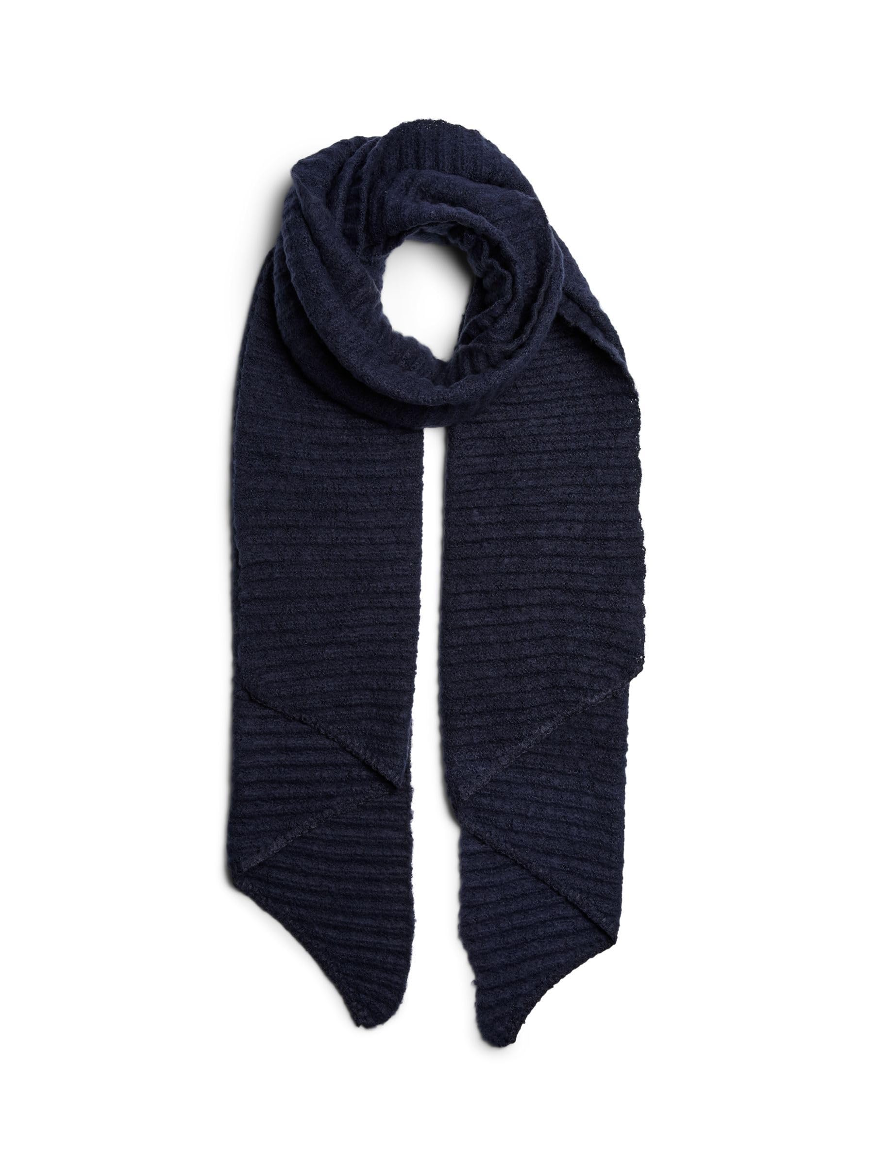 PIECES Pcpyron Structured Long Scarf Noos BC, Maritime Blue, One Size