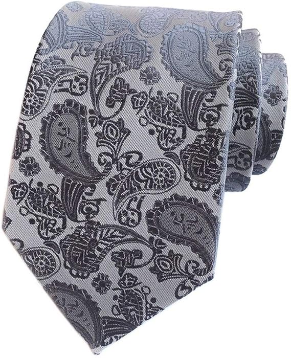 Amazon Woo2u ネクタイ 花柄 フォーマル カジュアル オシャレ 父の日 プレゼント ギフト 結婚式 誕生日 無地 全18種類 グレーa ネクタイ 通販