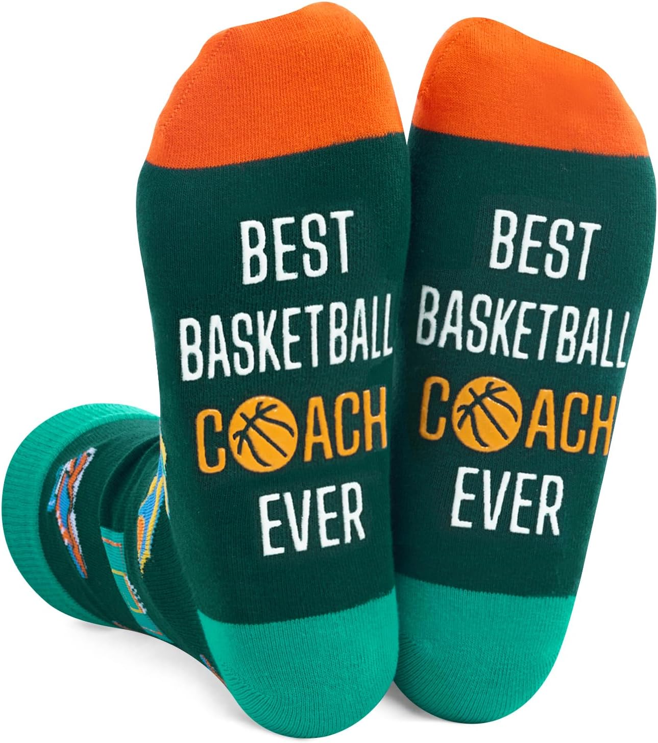 ZmartFunny Coach Gifts for Men &Dad - Basketball & Soccer Coach Socks, Police Gifts