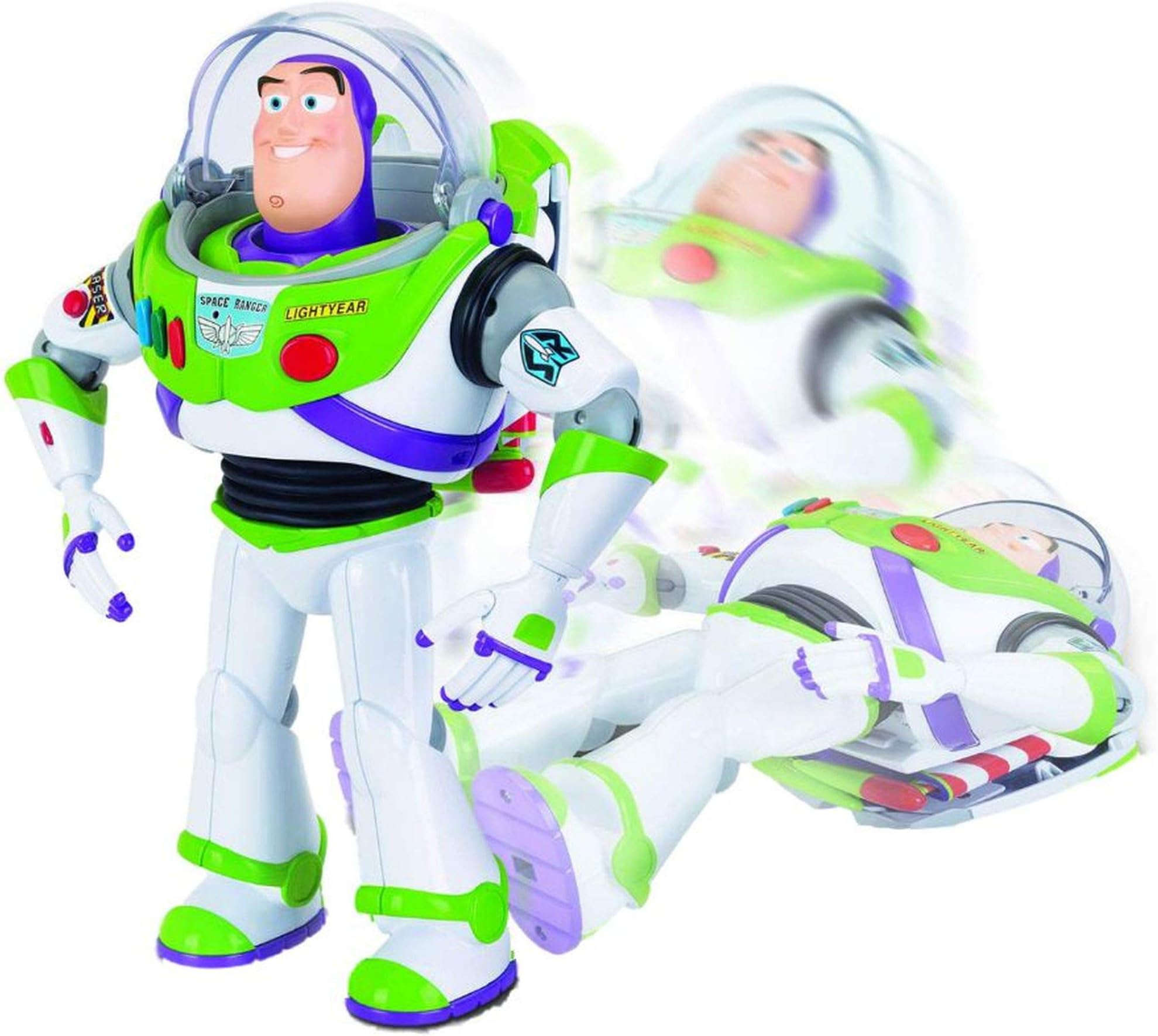 Toy Story 4 Disney Pixar Buzz Lightyear with Interactive Drop-Down Action