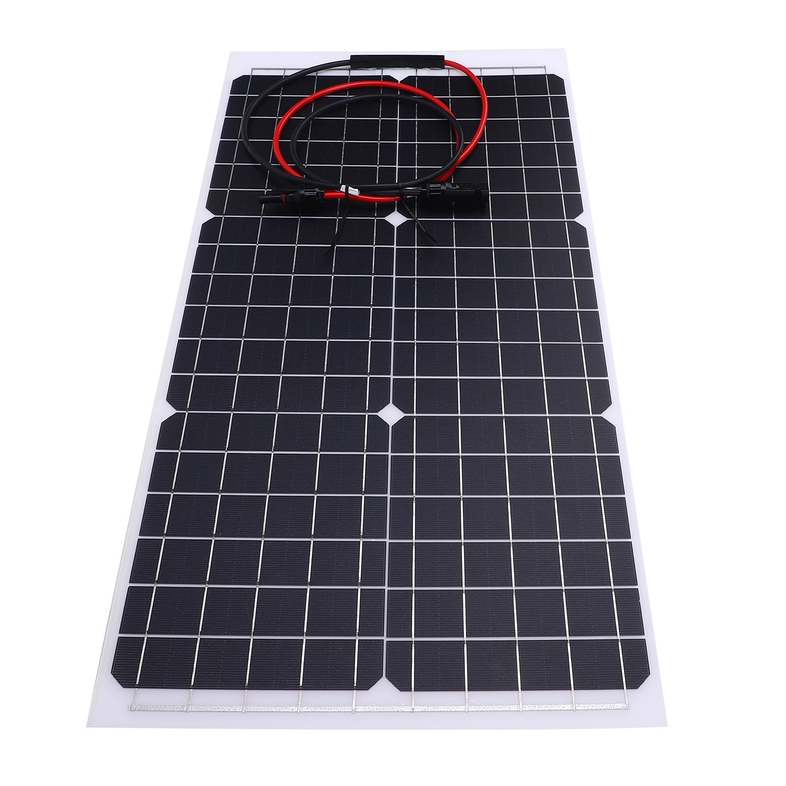 BRRNOO Pannello Solare Semi Flessibile 30W, Monocristallino 18V, per