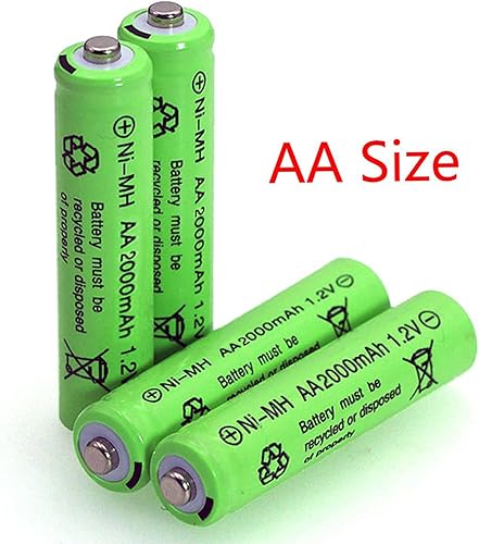 Miniatura 3 de 12 pilas AA 2000mAh recargables de alta capacidad precargadas 1.2V batería solar Ni-MH 2A de larga duración