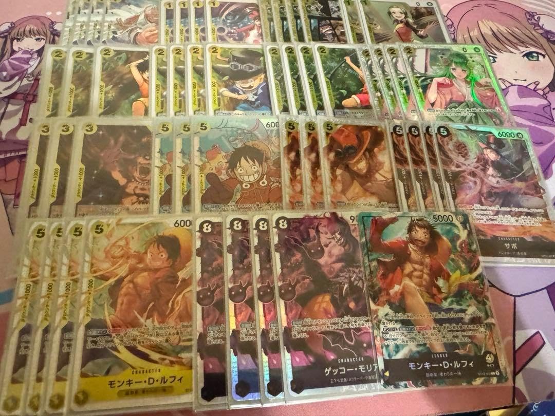 黒黄ルフィ デッキ ワンピースカード 黒黄ルフィ デッキ フルパラ 黒黄