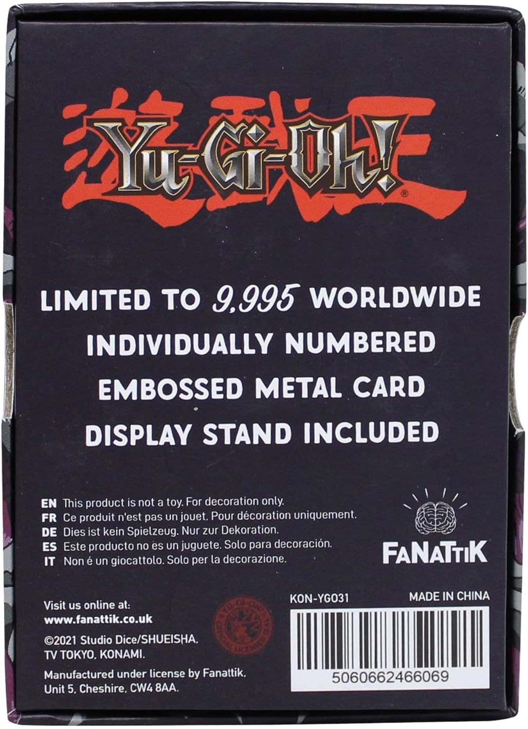 Yu-Gi-Oh! Summoned Skull - Metal Card