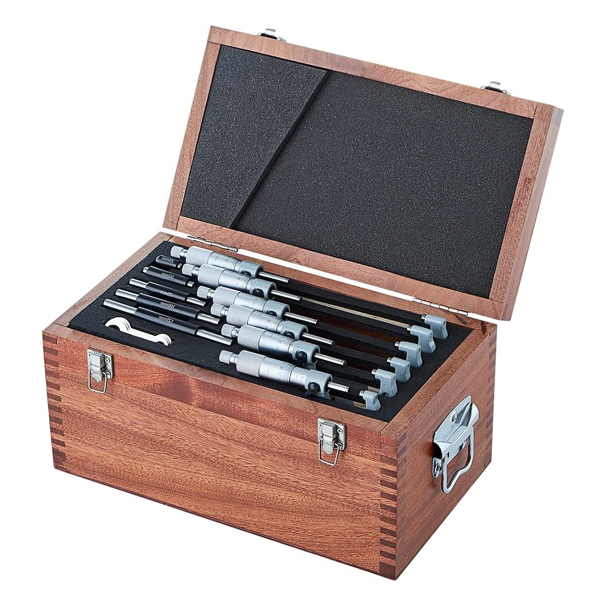 Bügelmessschrauben Satz analog von 0-100 4 Stück Ablesung 0,01 mm