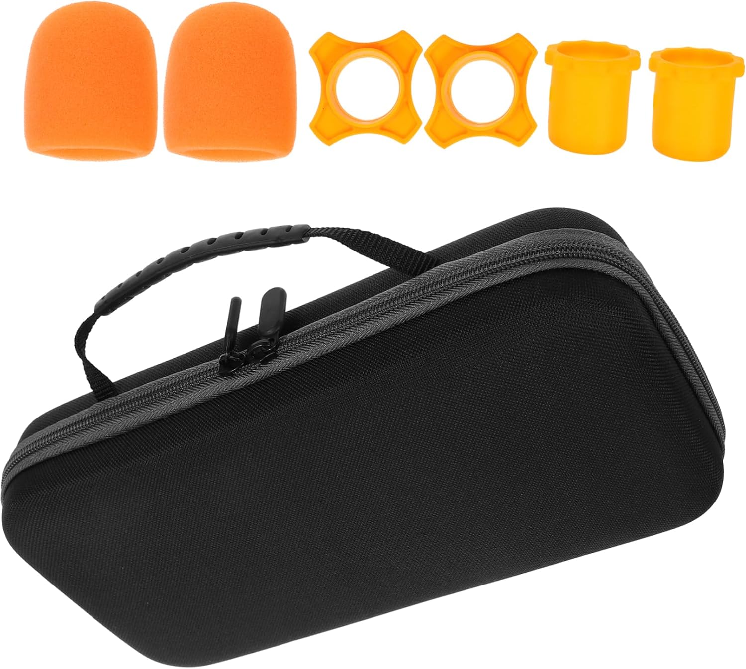 2sets Portable Microphone Storage Bag - Convenient Travel Carrier Pouch for Two Microphones Lightweight Compact Design for Easy Carrying and Organization