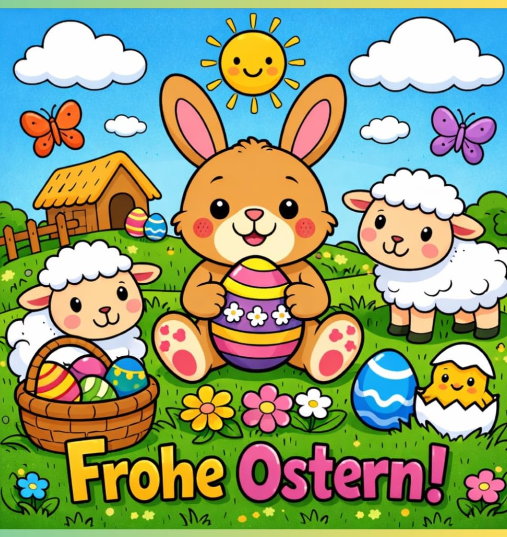 Ausmalbuch Frohe Ostern