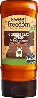 Sweet Freedom Gingerbread Syrup - 350 g | Natural Great Taste With Sweetness Derived from Fruit | Ideal for Coffee, Baking & Dessert | No Preservatives or Allergens | Vegan | Only 13 Cal Per Teaspoon
