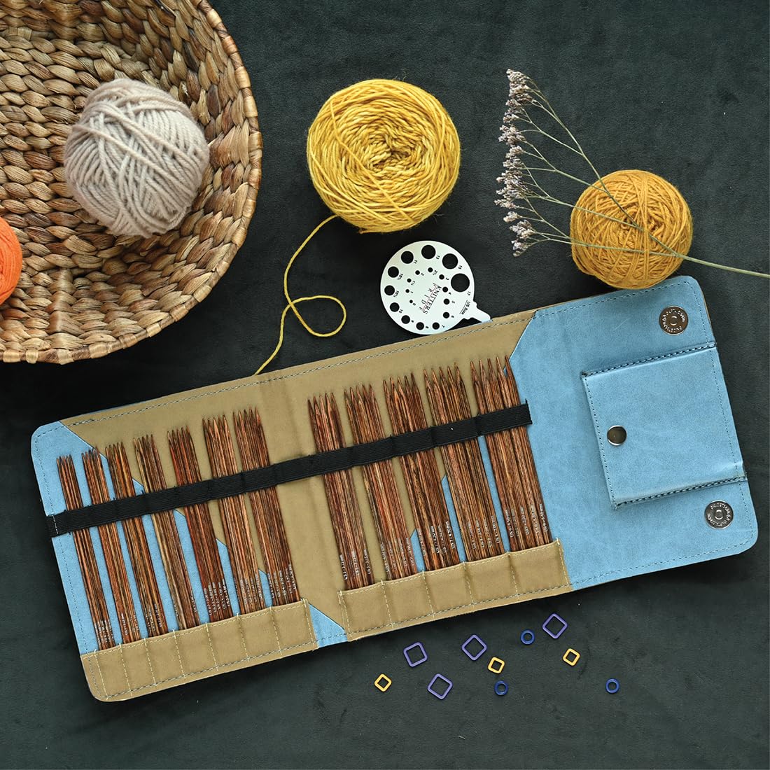 KnitPro Ginger Grande Nadelspiel Set 6" (15cm) | 12 Größen (2mm bis 5mm)