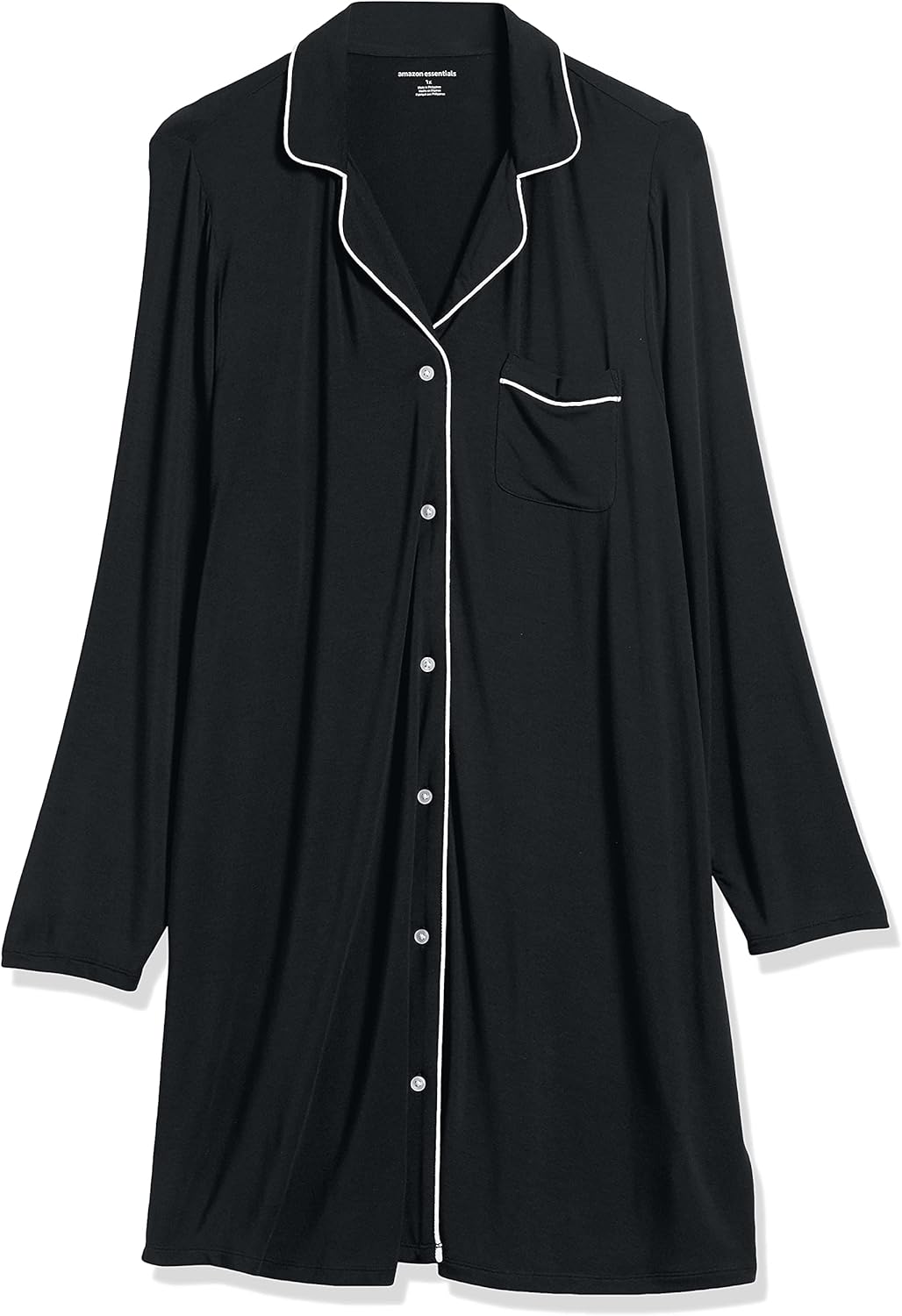 Amazon Essentials Women's Piped Nightshirt (Available in Plus Size) - Image 5