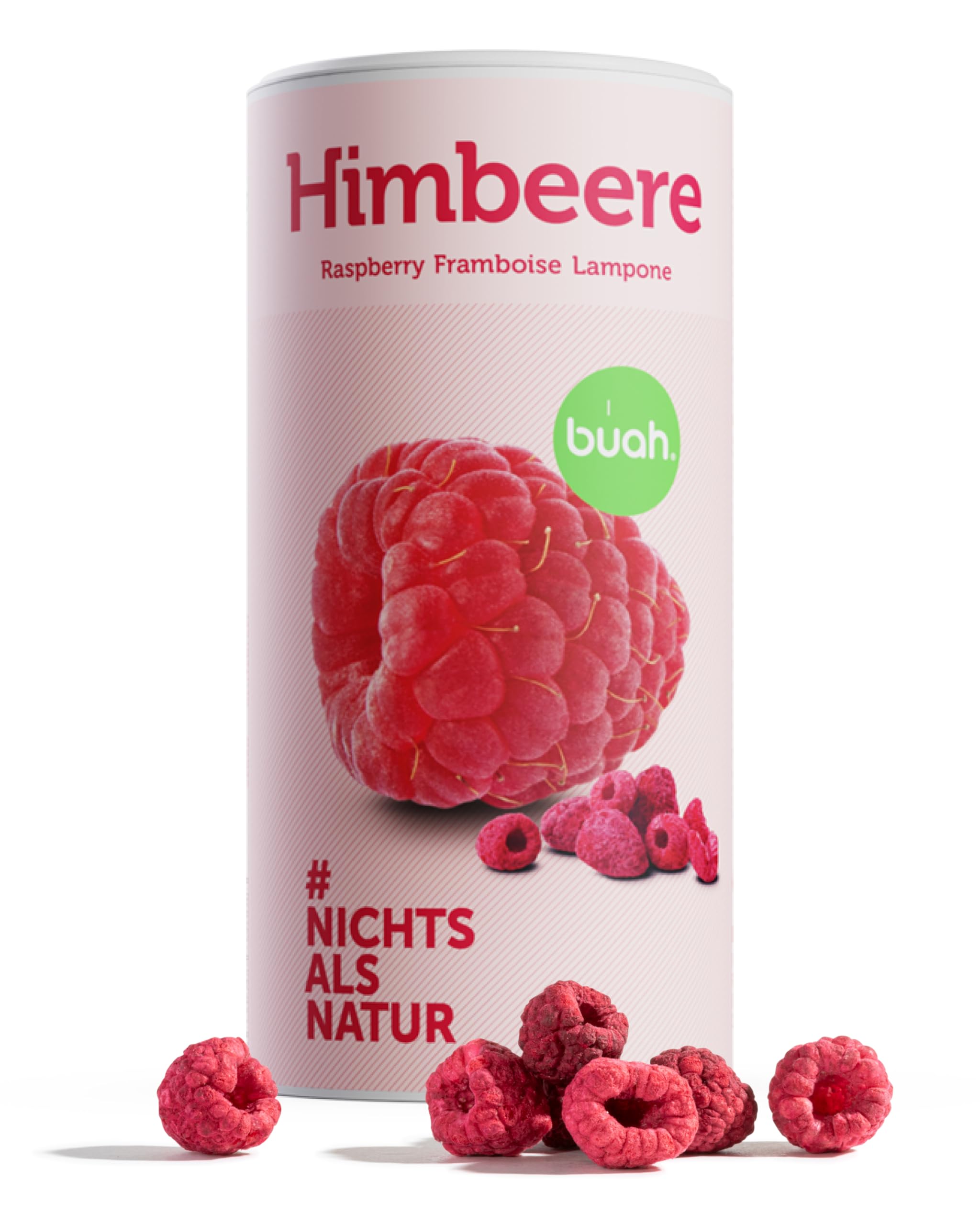 BUAH® Gefriergetrocknete Bio Himbeere | Himbeer-Chips Als Snack, Für Müsli & Desserts | Idealer Süßigkeiten Ersatz | Vegan & ohne Zuckerzusatz | 120g
