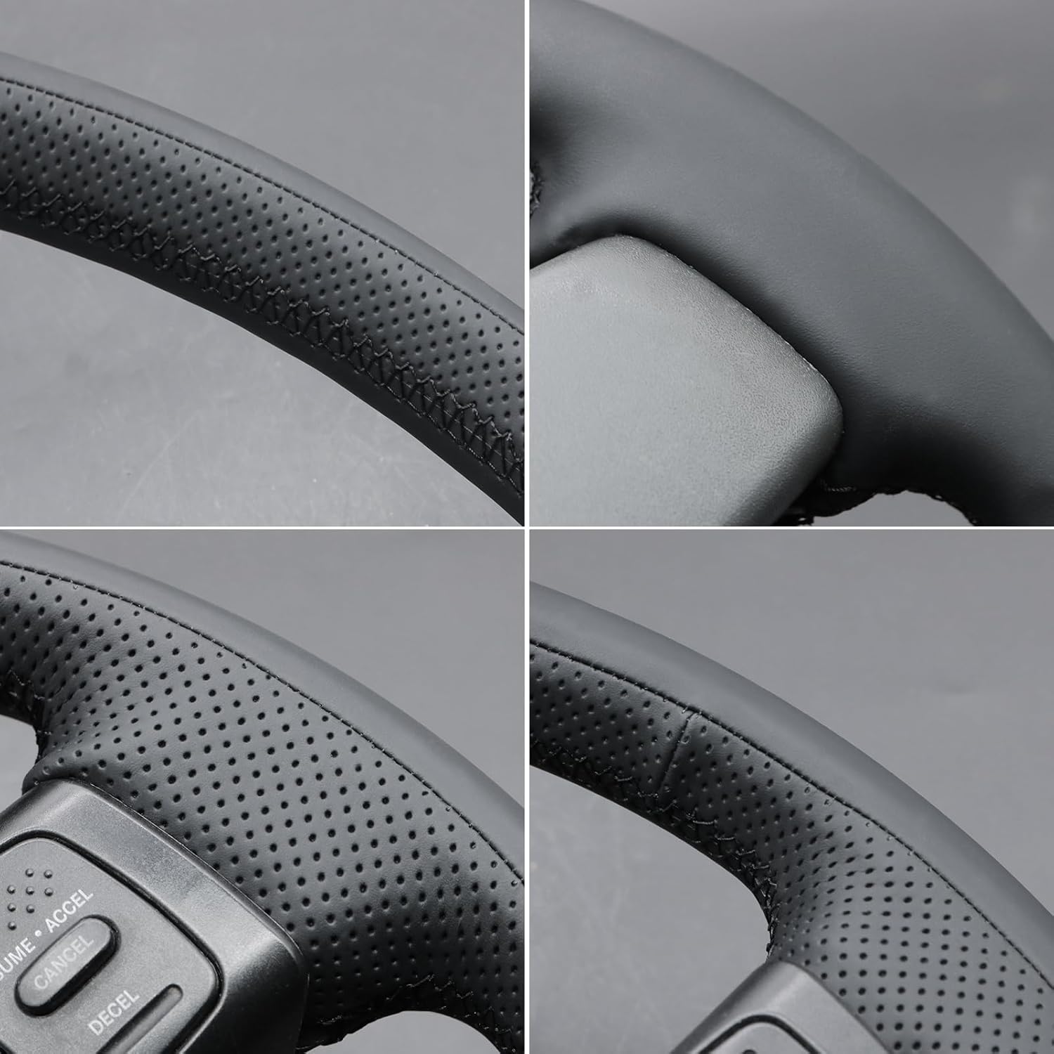 MEWANT Hand Stitched 3D Style Steering Wheel Wrap Cover for Dodge Ram 1500 2500 3500 2004-2008 Steering Wheel Accessories for Dodge Ram 1500