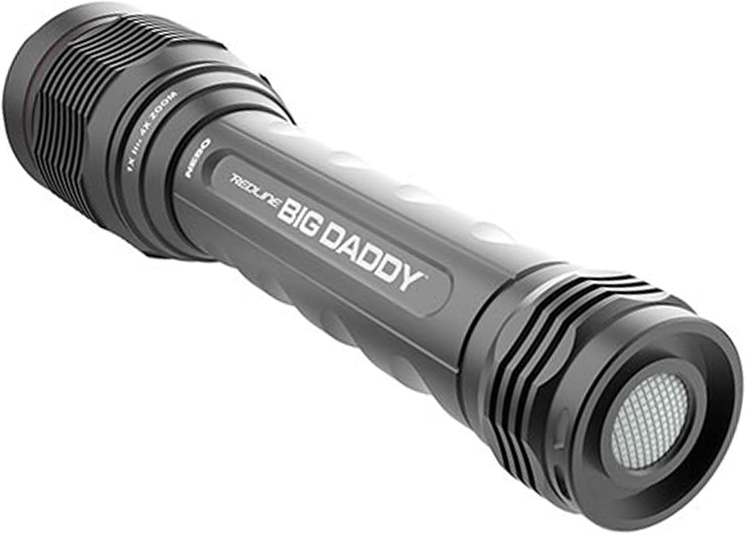 NEBO Big Daddy 2000-Lumen Flashlight: Completely Waterproof, 4X Adjustable Zoom, 5 Unique Light Modes, 9X AA Batteries Included 6692