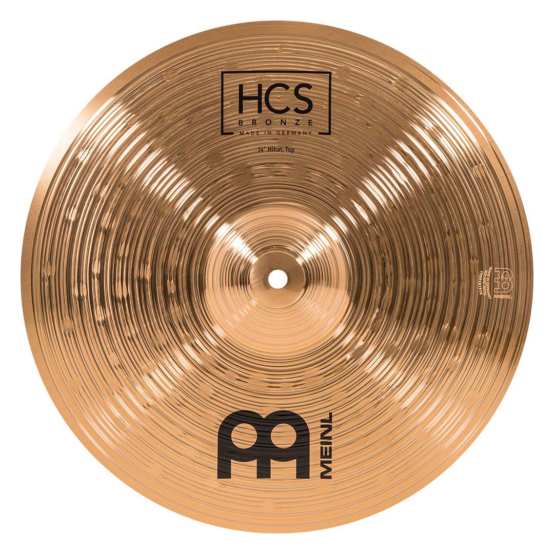 Meinl HCS Bronze - Set HiHat da 14", in lega di bronzo B8, finitura tradizionale, Made in Germany, con macchina Hi-Hat