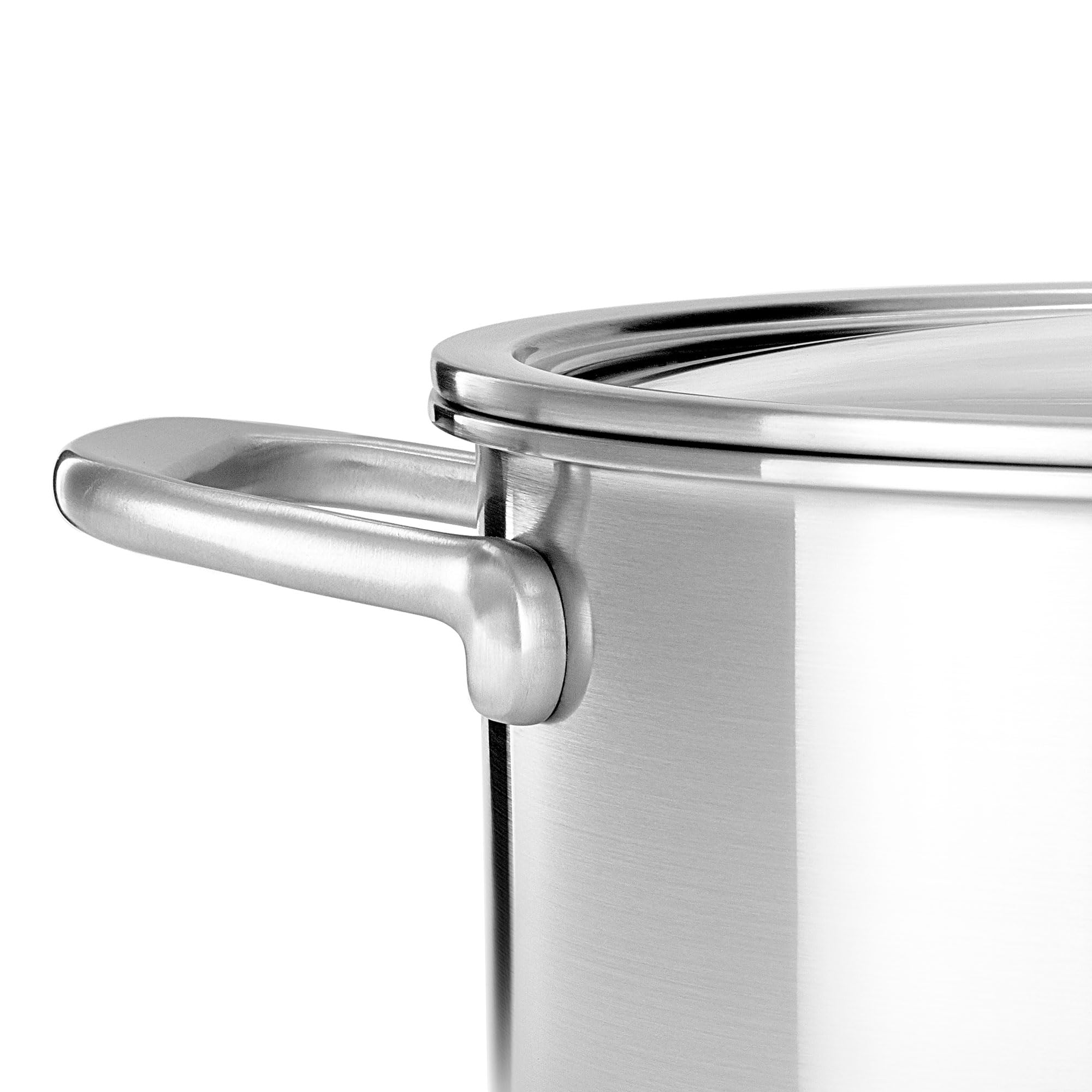 KitchenAid MultiPly 3PLY garnek ze stali nierdzewnej 20 cm / 3,11 l z pokrywką ze szkła hartowanego, nie zawiera PFAS, potrójny, wielofunkcyjny, nadaje się do indukcji, nadaje się do piekarnika do