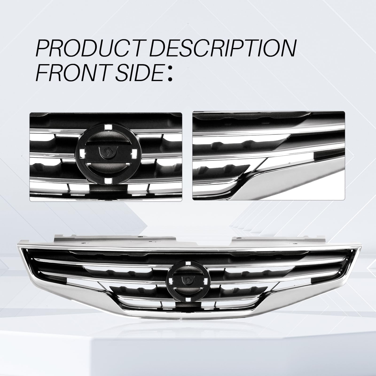 USグリル フィット2008-2010日産ローグステンレスメッシュグリルインサート Fits 2008-2010 Nissan Rogue Stain 2000-2006 車＆バイク 車グリル 用 キャシュカイ 2007 2008 2009 カー