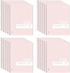 ONAVIA 1 Subject Spiral Notebook College Ruled 5 Pack, 140 Pages, Assorted | 70 Sheets, 8 x 10.5 in, 3-Hole Punched, School Notebook, Writing Notebook, Students, Study