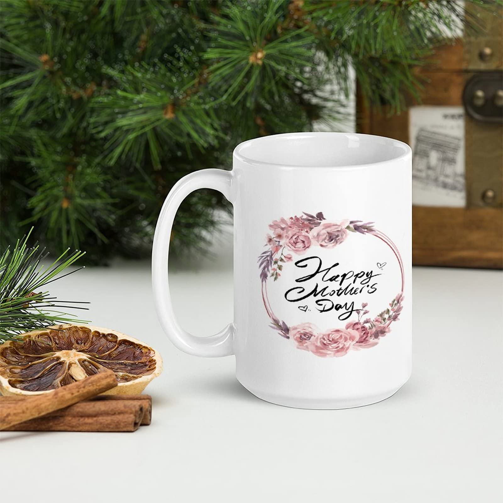 Tazza da caffè in ceramica marmorizzata con scritta lingua inglese `World's Best Mum`, regalo divertente per la mamma parte dei bambini il suo compleanno, festa della 414 ml, e rosa, elegante