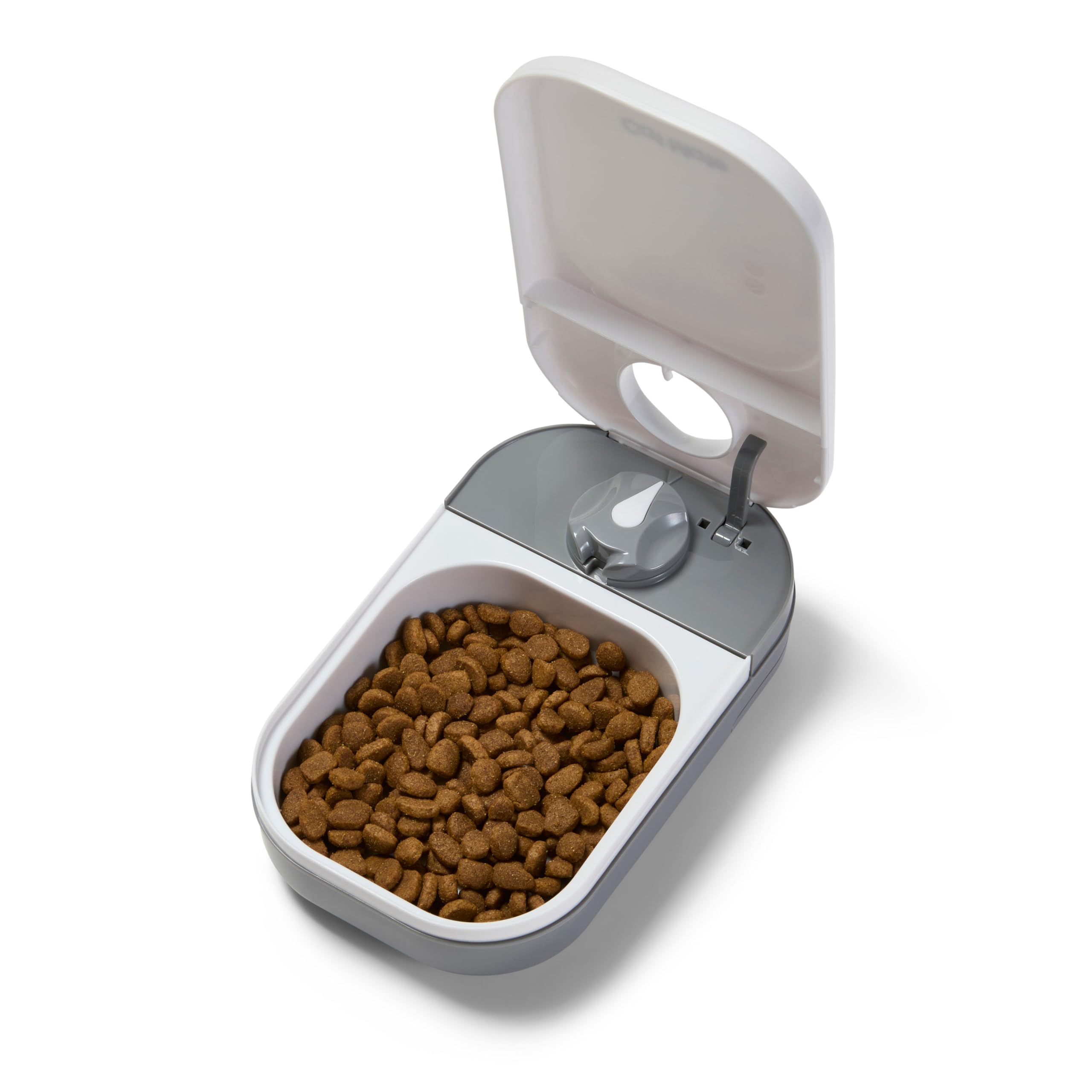 Cat Mate C100 Single Meal Automatic Timer-Controlled Pet Feeder - Suitable for Cats and Small Dogs, For Wet or Dry Food, up to 400 g capacity, White