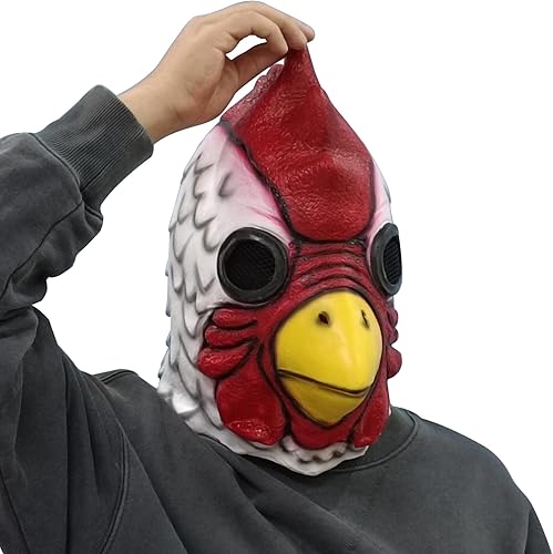 Miniatura 2 de Máscara de cabeza de gallo de látex 2023 para disfraz de fiesta de Halloween