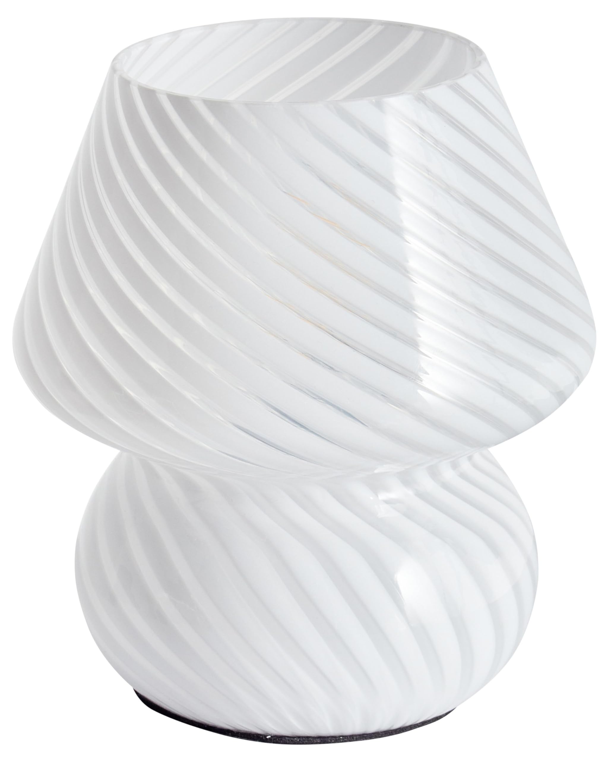 Beliani Lampada da tavolo da lettura in vetro bianco